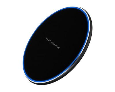China 10W Carregador Cargadores Carregador Cargadores Fast QI Smartphone Charger Fast Charging Station Ultra Thin High Speed Pad For Mobile Phone for sale