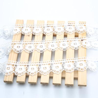 China Factory direct supply viable ruffled mesh lace haute couture embroidery hot-selling polyester edging lace for sale