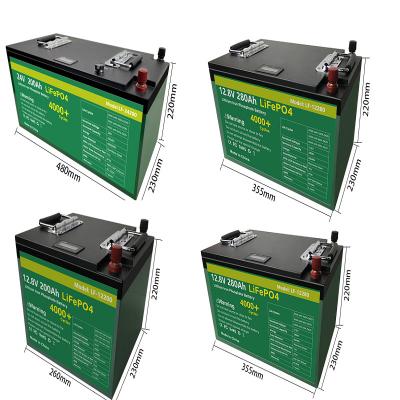 Cina pacchetto 100A 200A della batteria di 12V 24V LiFePO4 con Shell di plastica in vendita