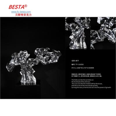 Cina Scultura tecnica unica e finitura liscia sculture d'arte acrilica per il mercato finale in vendita