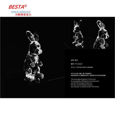 Cina Statue d'arte acrilica uniche Il modo perfetto per aggiungere stile moderno al tuo spazio in vendita