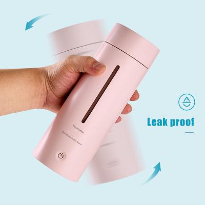 China 350ml Small Portable Kettle, Travel Kettle with Non-stick Coating, BPA Free, 3 Colors LED Water Boiler for sale