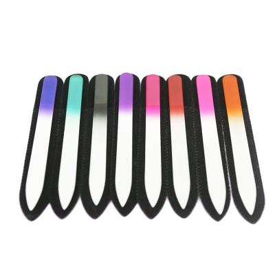 China Fashionable Customized Color And LOGO Wholesale Professional Gentle Crystal Glass Nail File for sale