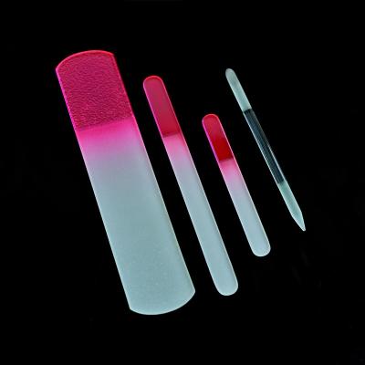 China Eco-Friendly Custom Color & Logo Foot Care Pedicure Foot Rasp Callus Remover Glass Nail File And Double Sided Tempered Crystal Foot File for sale