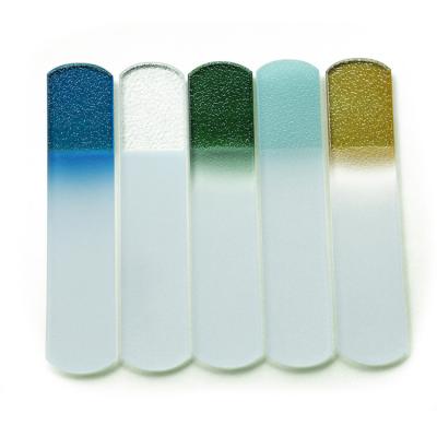 China Eco-friendly Wholesale Custom Colored Premium Double Sides Nails Professional Crystal Glass Foot File Salon Products for sale