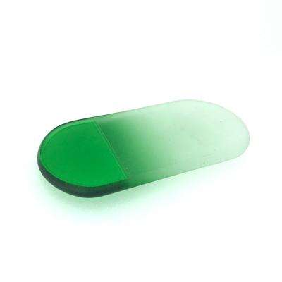 China Double 100pcs Eco-friendly Professional Logo Crystal Glass Nail Tools Custom Foot Folder Callus Remover Pedicure Pedicure for sale