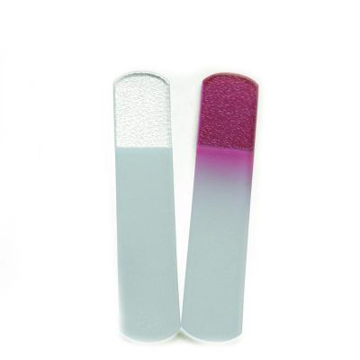 China Eco - Friendly Durable Professional Double Sided Etched Glass Foot File For Callus Removal for sale