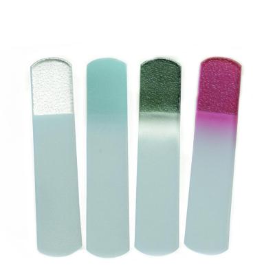 China Professional permanent etched quality eco-friendly Crystal Glass Pedicure Foot File for sale