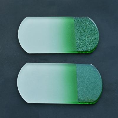 China Durable Custom Color And Logo Professional Pedicure Callus Remover Crystal Glass Foot File Tool for sale