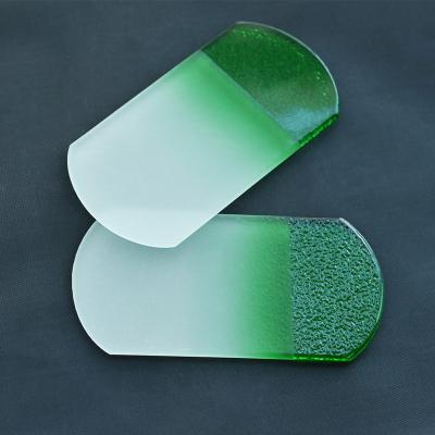 China Durable Custom Color And Logo Professional Pedicure Callus Remover Crystal Glass Foot File Tool for sale