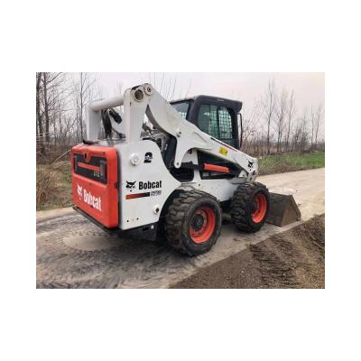China Building Material Shops Machinery Second Hand Bobcat Skid Steer Loader S770 Mini Small Used Loaders for sale
