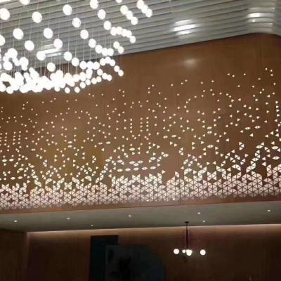 中国 オフィス ビルのための上塗を施してある穴があいた金属のパネルISO14001の外面を粉にしなさい 販売のため