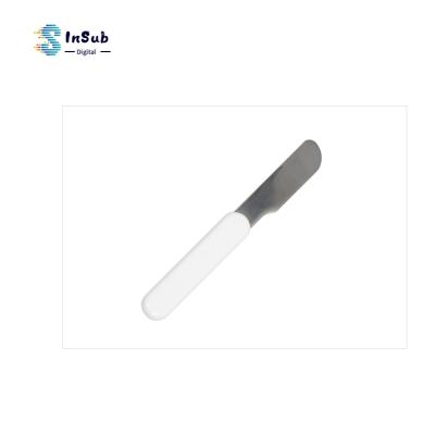China Stocked Yinsa PB014 Polymer Kid Sublimation Wholesale Custom Knife With Metal Patch for sale