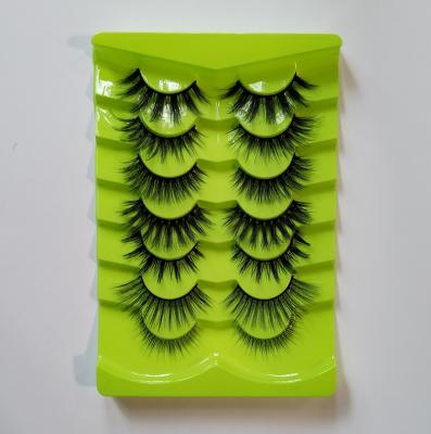 China Natural Soft Eyelash lower MOQ wholesale black full dramatic false eyelashes customize styles and designs 3D silk strip lashes for sale