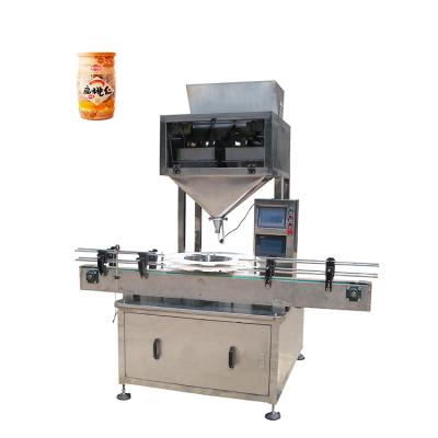 China New Design Automatic Machine Fast Speed Rotary Double Vibrate To Feed Particle Material Automatic Powder Weighing Filling Machine for sale