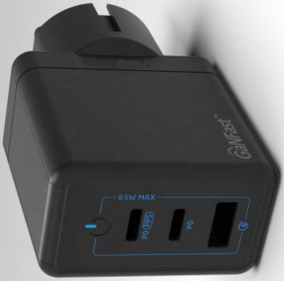 China Universal USB-C GaN 65W USB Mass Wire Charger Fast Charger New Products 65w Mobile Wall Charger gan for sale