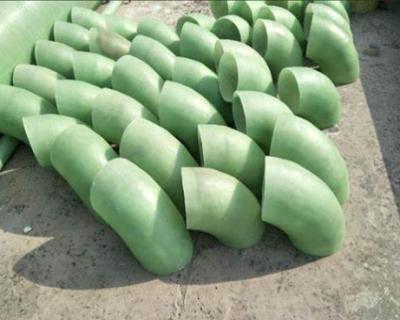 China Industrial 45-135 Degree GFRP FRP Elbow Fiberglass Pipe Fittings For Chemical Construction Water Supply for sale