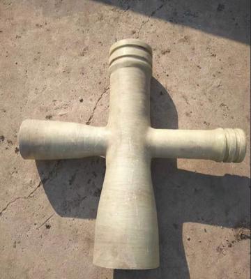China 3Way 4Way FRP GRP Fiberglass Pipe Fittings Elbow Tee Variable Diameter Reducer Pipe Fittings for sale