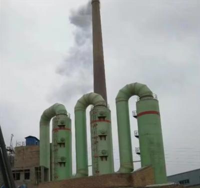 China FRP Power Plant Flue Gas Desulfurization Tower exausted waste Gas Scrubber Tower purification tower frp high efficiency for sale
