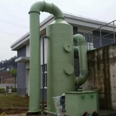 China Torre de absorção de névoa de ácido de FRP de baixa manutenção Torre de purificação de fibra de vidro GRP HCL torre de ácido clorídrico à venda