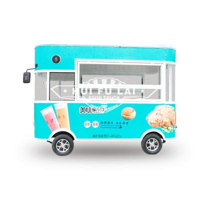 China Easy Fully Operate Equipment Food Cart With Outdoor Mobile Kitchen Food Kiosk Snack Trailer Cart for sale