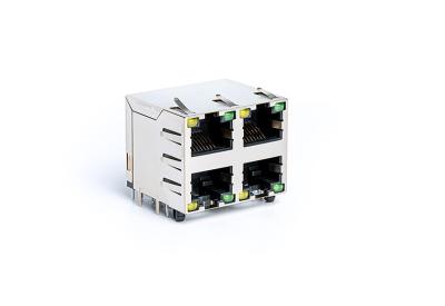 Cina Cataloghi il RJ45 il connettore/8 su Ethernet femminile doppia Jack dei porti 2X2 per il router senza fili in vendita