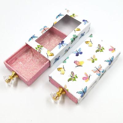 China 2021 Private Label Logo Mink Recyclable Luxury Empty Paper Wick Fake Eyelash Packaging Customized Box for sale