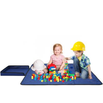 China Quick Folding Crawling Storage Box Toy Mat Pad Insulation Storage Box Children's Toy Viable Outdoor Bucket Bag Storage for sale