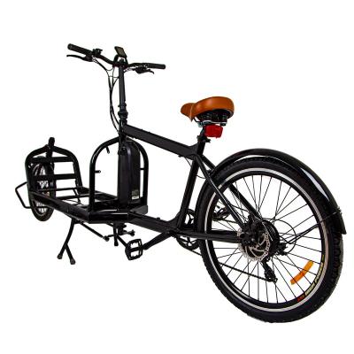 China 36V 13AH Shimano 7 Speed Two Wheel Standard Front Box Cargo Bike Electric Cargo Tricycle For Adult for sale