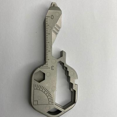 China Portable Survival Tools Small Process Electroplating Innovation Multi Function Tools Outdoor Pocket Key Chain Set Pliers for sale