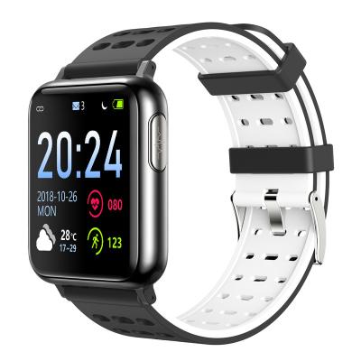 China Touch Screen 2021Hot Selling nRF52832 Fashion Temperature Control Blood Pressure Heart Rate Monitor Smart Watch for sale