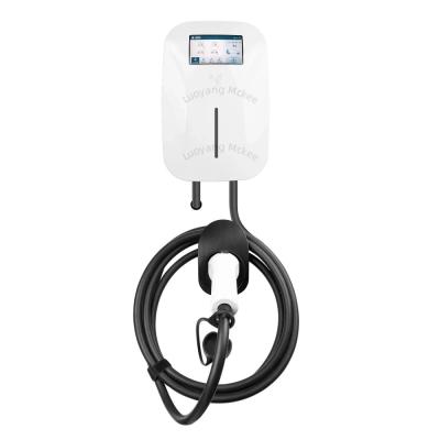 China 7KW RFID brandwerend ABS Wand gemonteerd elektrisch AC-oplader Nieuwe staat Huisoplader Waterdicht scherm Bedieningstafel opladen Te koop