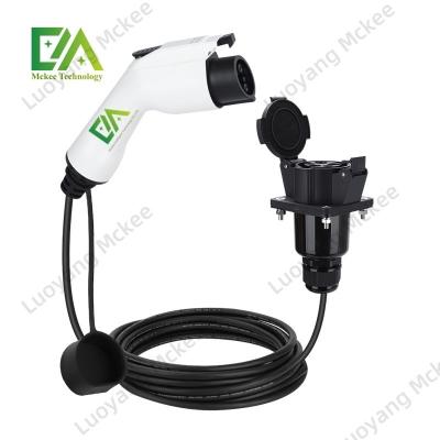 China RTFLY Level 2 16A 3.5KW Portable EV Charger Type 1 Electric Vehicle Charging Station Adjustable Current US Power Plug New for sale