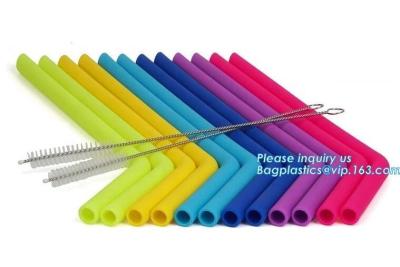 China reusable drinking straws individual wrapped drinking straws silicone funny drinking straws,BPA Free Soft Reusable Drinki for sale