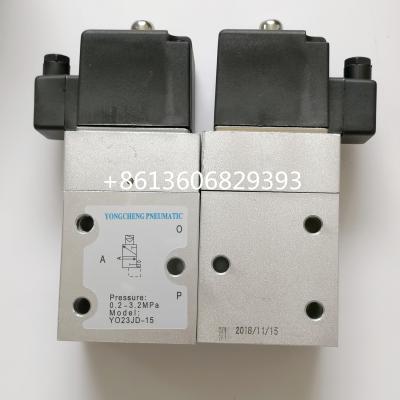 China Plastic bottle blowing machine spare parts high pressure blow valve YO23JD-15 3.2MPa YONGCHENG solenoid valve for sale