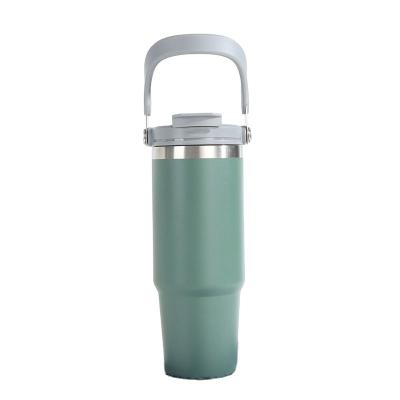 China PORTABLE Leak Proof Tumbler Mug Vacuum Water Bottle With Straw Lid And Handle Vacuum Insulated Steel Water Bottle for sale