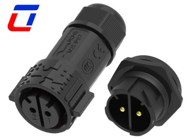 China Conector IP67 de cabo à prova d'água de 2 pinos com bloqueio por empurrão à venda