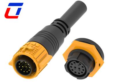 Chine câble mâle 12 broches connecteur étanche fil à bord IP67 pour la transmission du signal à vendre