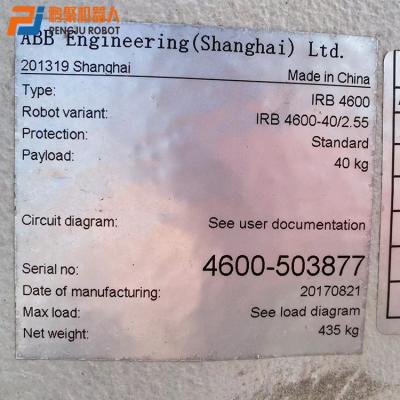 中国 産業に使用されたロボティック腕6の軸線ABB IRB 4600-40/2.5の処理にパレットで運搬すること 販売のため