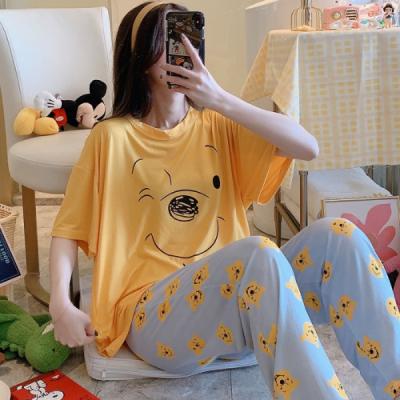 China 2021 Summer Homewear Pillama QUICK DRY Two Piece Pajamas Pijamas De Dama Madame Lounge Wear Piyama Baju Tidur Feminino Pajama Set For Women for sale