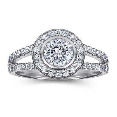 China Romantic New sterling silver row diamond combination ring weight large zircon women's ring for sale