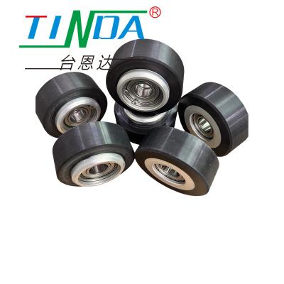 China Smooth Surface Elastomeric Roller Wheel for Customized Industrial Material Transport Solutions for sale
