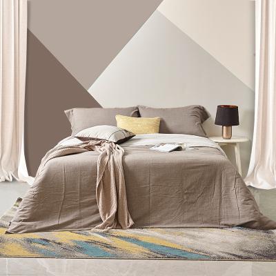 China Anti-Static Luxury 100% Egyptian Cotton 600 Yarn Count Sheets Bedding 5 Star Hotel Bed Set Bed Linen for sale