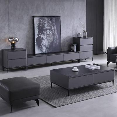 China Environment Friendly Minimalist Design Modern Italian Brass Black Coffee Table for sale