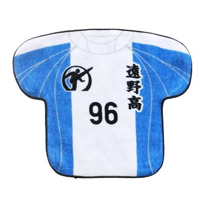 China Wholesale custom printed cotton soft cotton hand towel irregular digital towel safe for small sports kids for sale