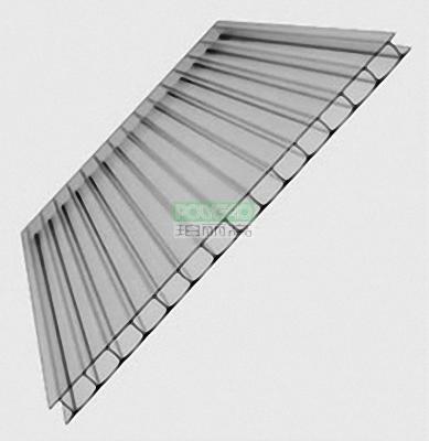 China Feature Waterproof Multiwall Twin Wall Hollow PC Policarbonato Plastic Polycarbonate Sheets for Greenhouses Solar Powered for sale