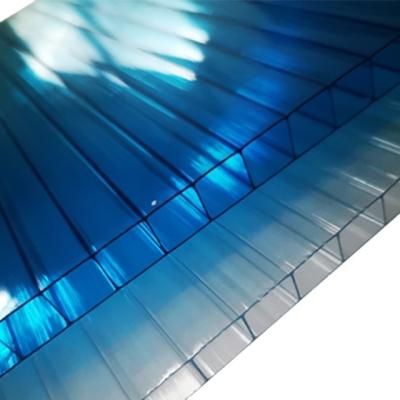 China Policarbonato Para Cobertura Roof Sheet clear Plastic Hollow Panel,plastic for Greenhouse for sale