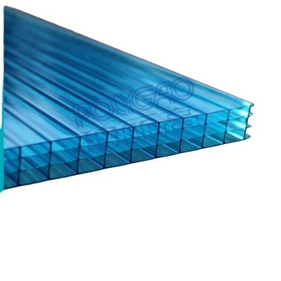 China High Quality 100% Virgin Building Plastic Material Transparent 10mm Decorative Honeycomb Hollow Polycarbonate Sheet for sale
