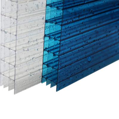 China 10-year Warranty Uv Coated Best Choice Type Multiwall 20mm Polycarbonate Roofing X Triple Pc Hollow Sheet for sale