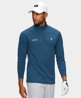 China Long Sleeve Men Half Zipper Pullover With Fleece Autumn Unlined Design Pullover for sale